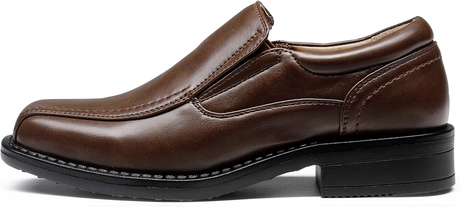 image:imageBruno Marc Boys Dress Shoes SlipOn Loafer Wedding ShoesDark Brown