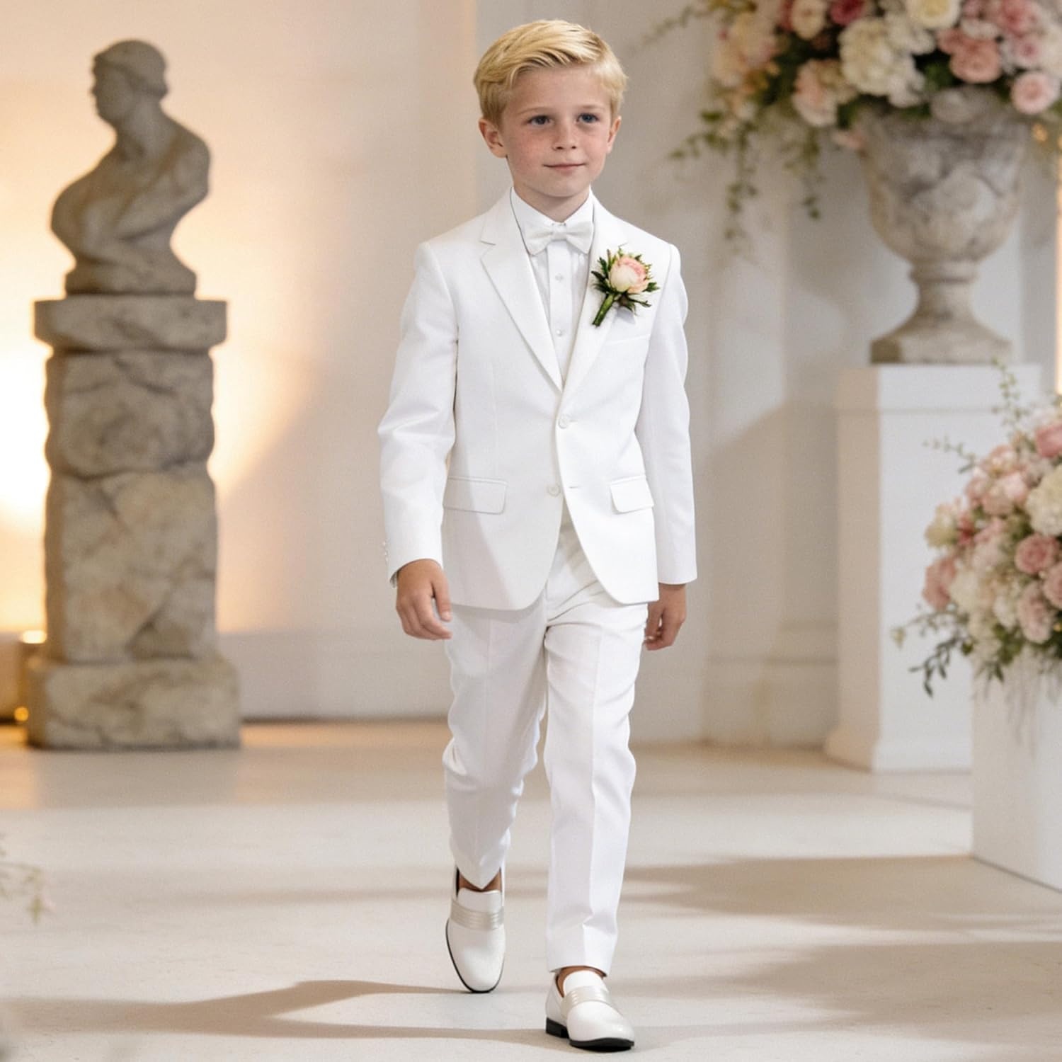 image:imageBruno Marc Boys Dress Shoes Slipon Loafers Formal Tuxedo ShoesWhite