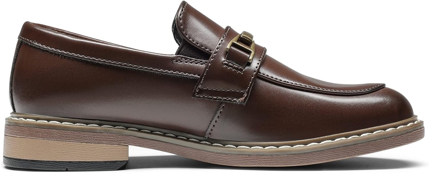 image:imageBruno Marc Boys Dress Slipon Penny LoaferToddlerLittle KidBig KidDark Brown