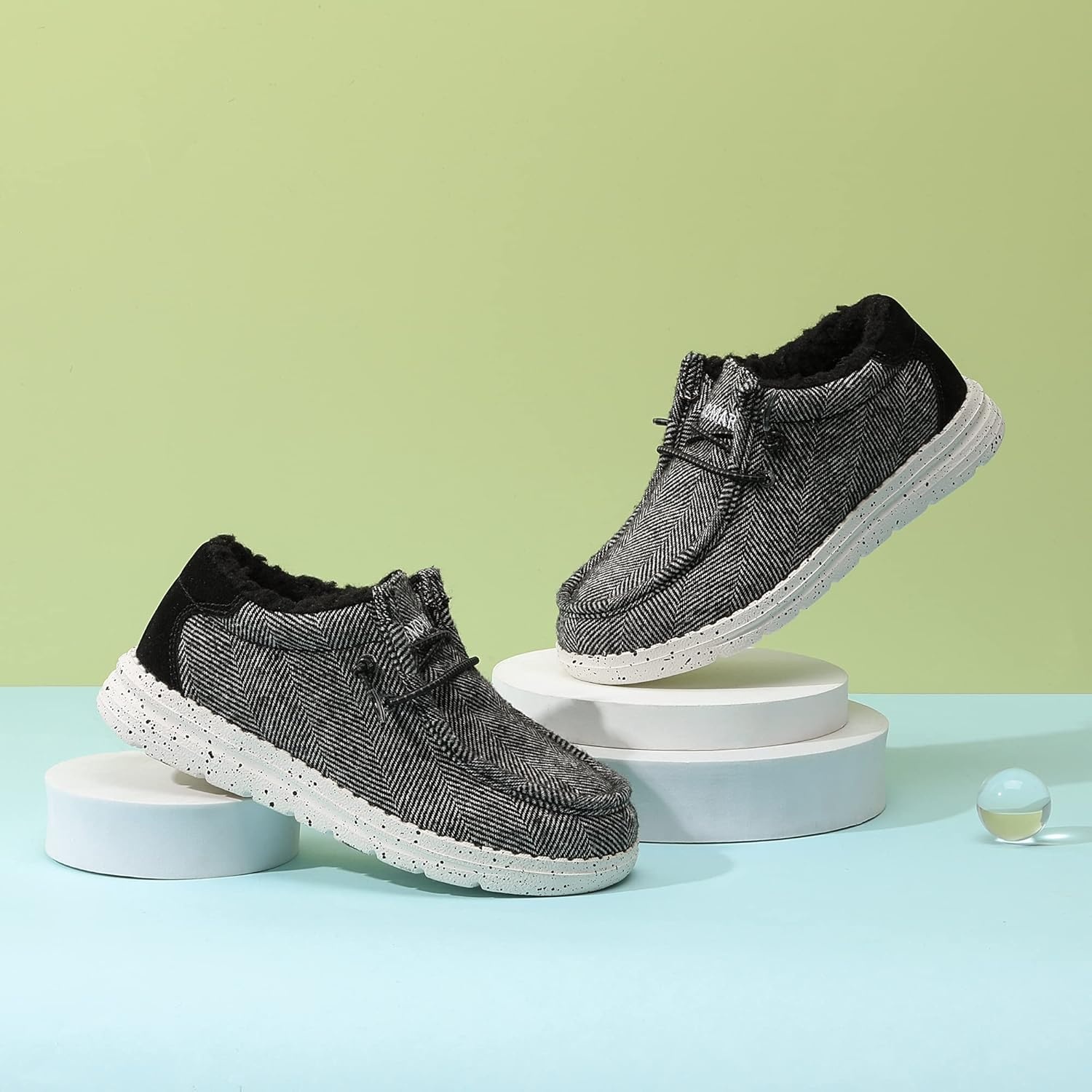 image:imageBruno Marc Boys Girls Warm Winter Loafer Fuzzy Casual Slip On Shoes ToddlerLittle KidBig KidBlack