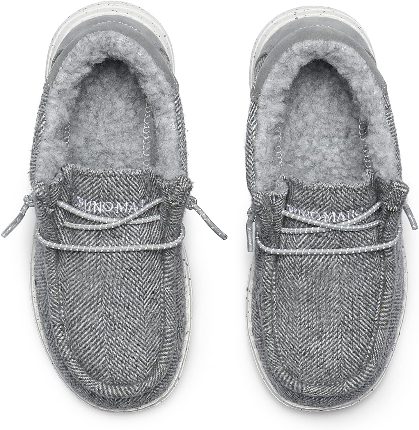 image:imageBruno Marc Boys Girls Warm Winter Loafer Fuzzy Casual Slip On Shoes ToddlerLittle KidBig KidGrey