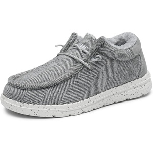 image:imageBruno Marc Boys Girls Warm Winter Loafer Fuzzy Casual Slip On Shoes ToddlerLittle KidBig KidGrey