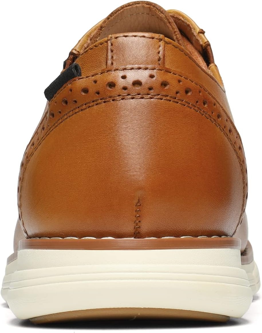 image:imageBruno Marc Mens Crossflex Oxford Dress Sneakers Casual Leather Dress ShoesBrown