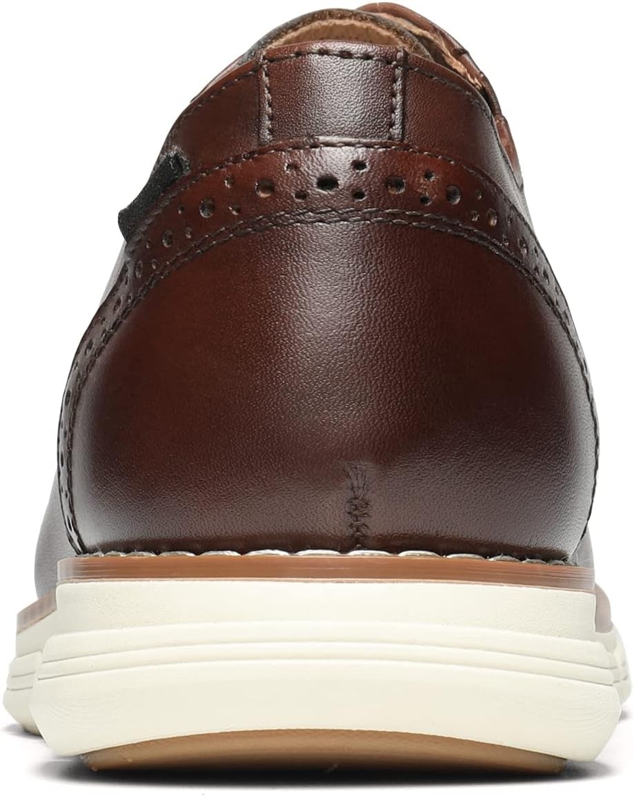 image:imageBruno Marc Mens Crossflex Oxford Dress Sneakers Casual Leather Dress ShoesDark Brown