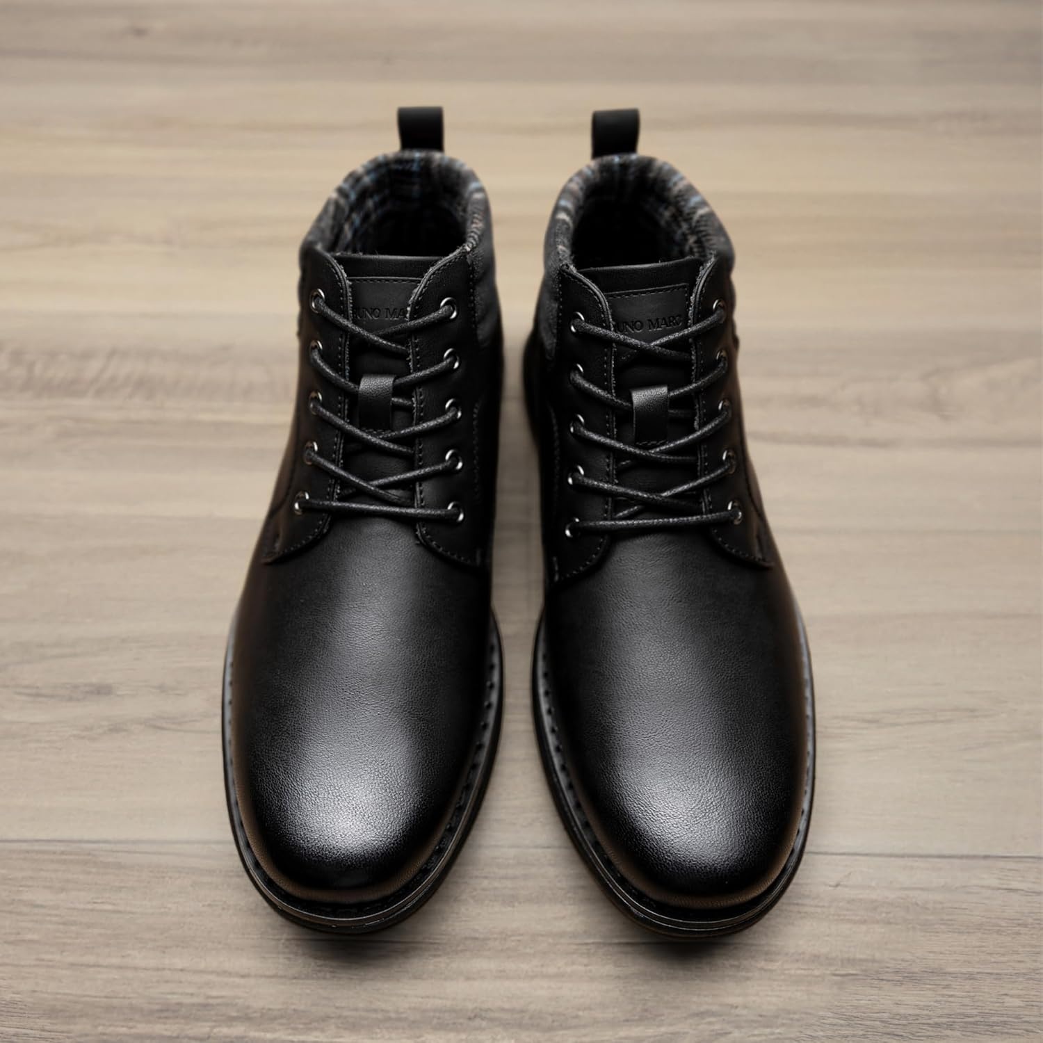 image:imageBruno Marc Mens Mid Top Chukka Sneaker Lace Up Dress BootBlack Monochrome