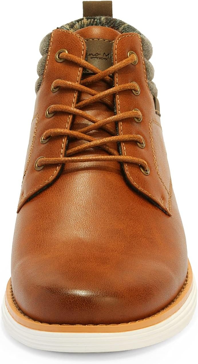image:imageBruno Marc Mens Mid Top Chukka Sneaker Lace Up Dress BootTan