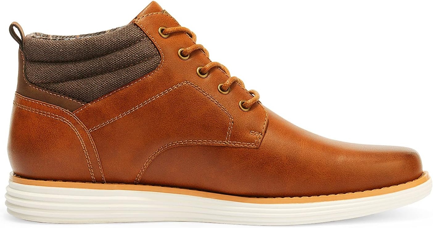 image:imageBruno Marc Mens Mid Top Chukka Sneaker Lace Up Dress BootTan