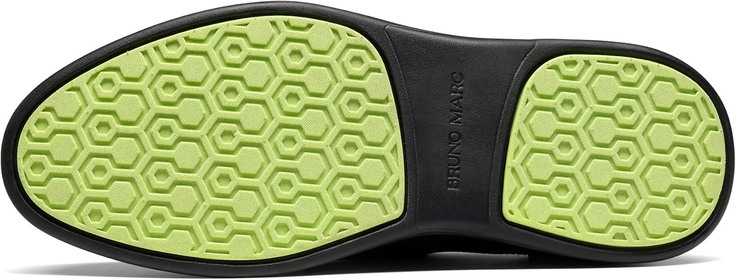 image:imageBruno Marc Mens Sbox2318m Oxford ShoesBlackNeon Green