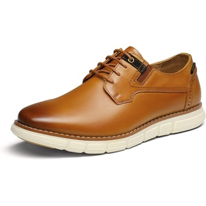 image:imageBruno Marc Mens Crossflex Oxford Dress Sneakers Casual Leather Dress ShoesBrown