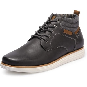 image:imageBruno Marc Mens Mid Top Chukka Sneaker Lace Up Dress BootDarkGrey