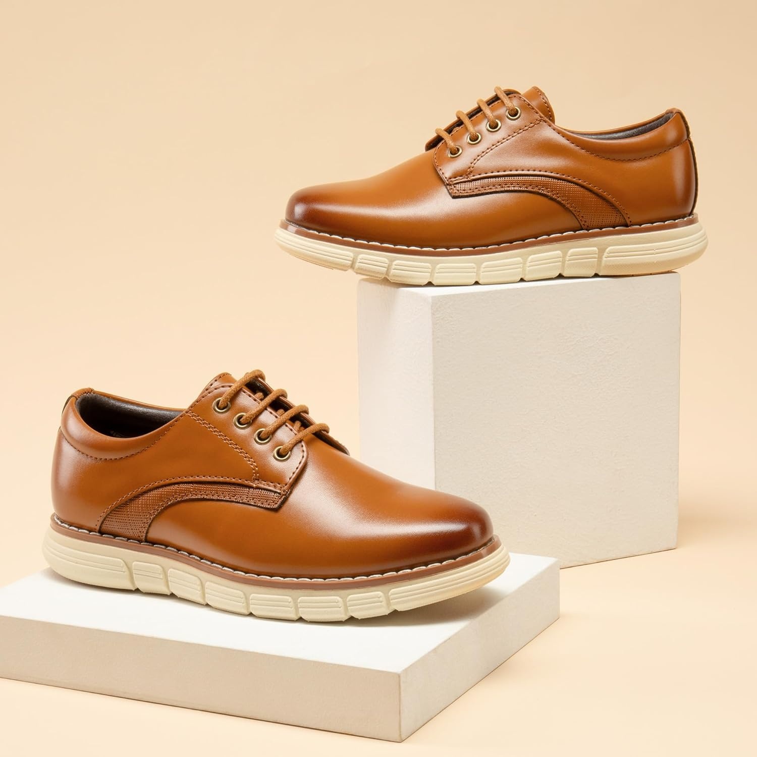 image:imageBruno Marc Boys Dress Sneakers Casual Oxford Formal ShoesBrown