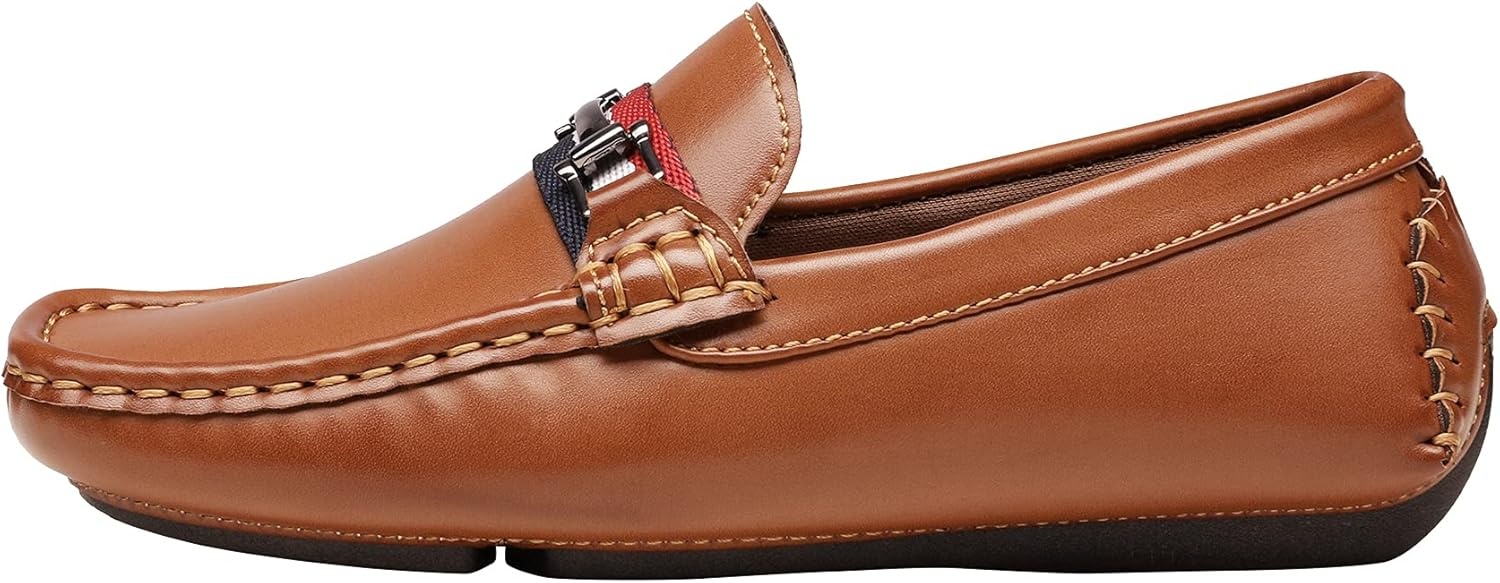 image:imageBruno Marc Boys Loafer SlipOn Dress Shoes Comfortable Classic Formal Casual Shoes for KidsBrown