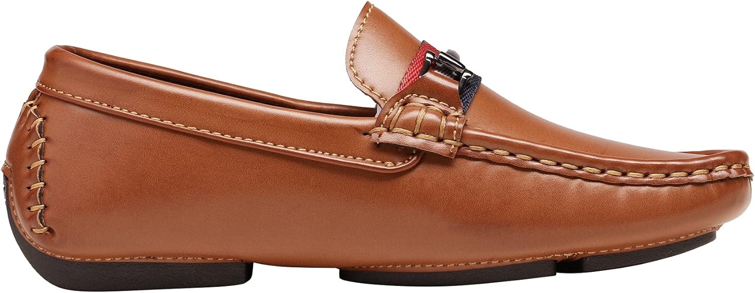 image:imageBruno Marc Boys Loafer SlipOn Dress Shoes Comfortable Classic Formal Casual Shoes for KidsBrown