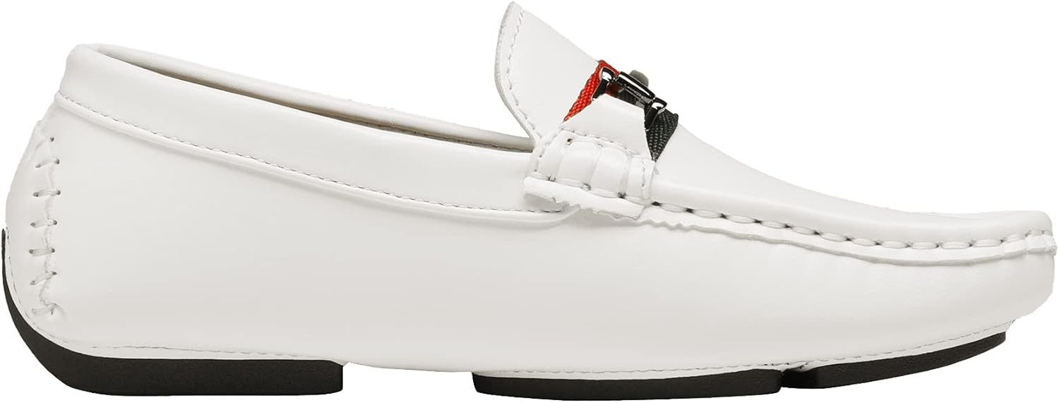 image:imageBruno Marc Boys Loafer SlipOn Dress Shoes Comfortable Classic Formal Casual Shoes for KidsWhite