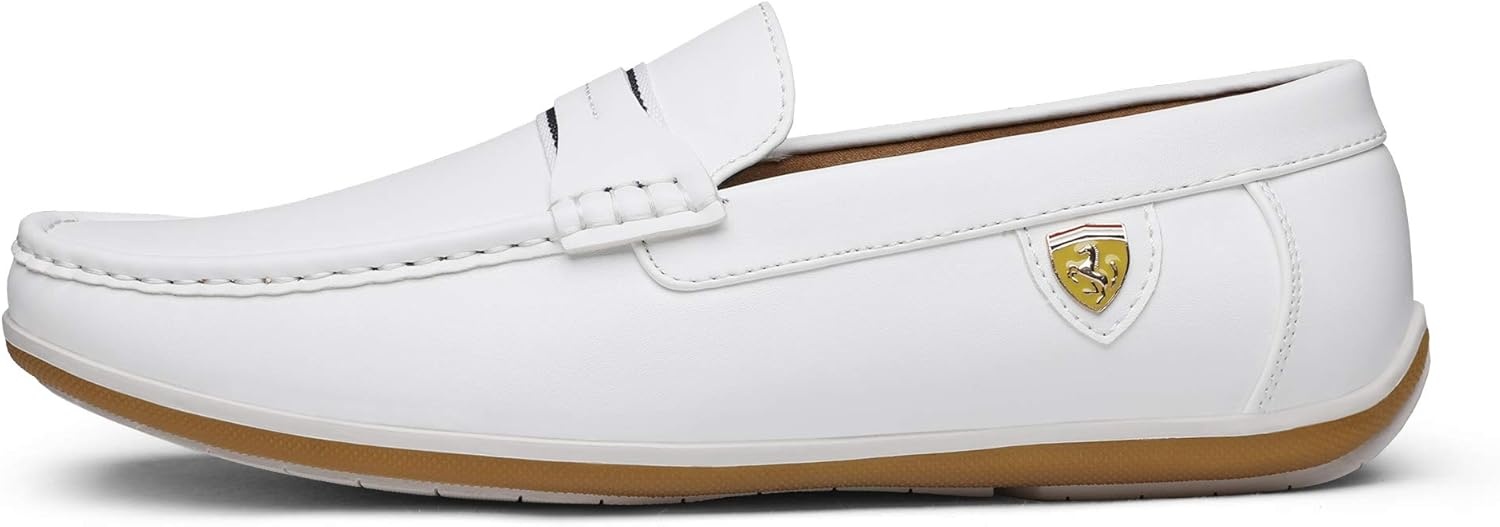image:imageBruno Marc Mens Bush Driving Loafers Moccasins ShoesWhite