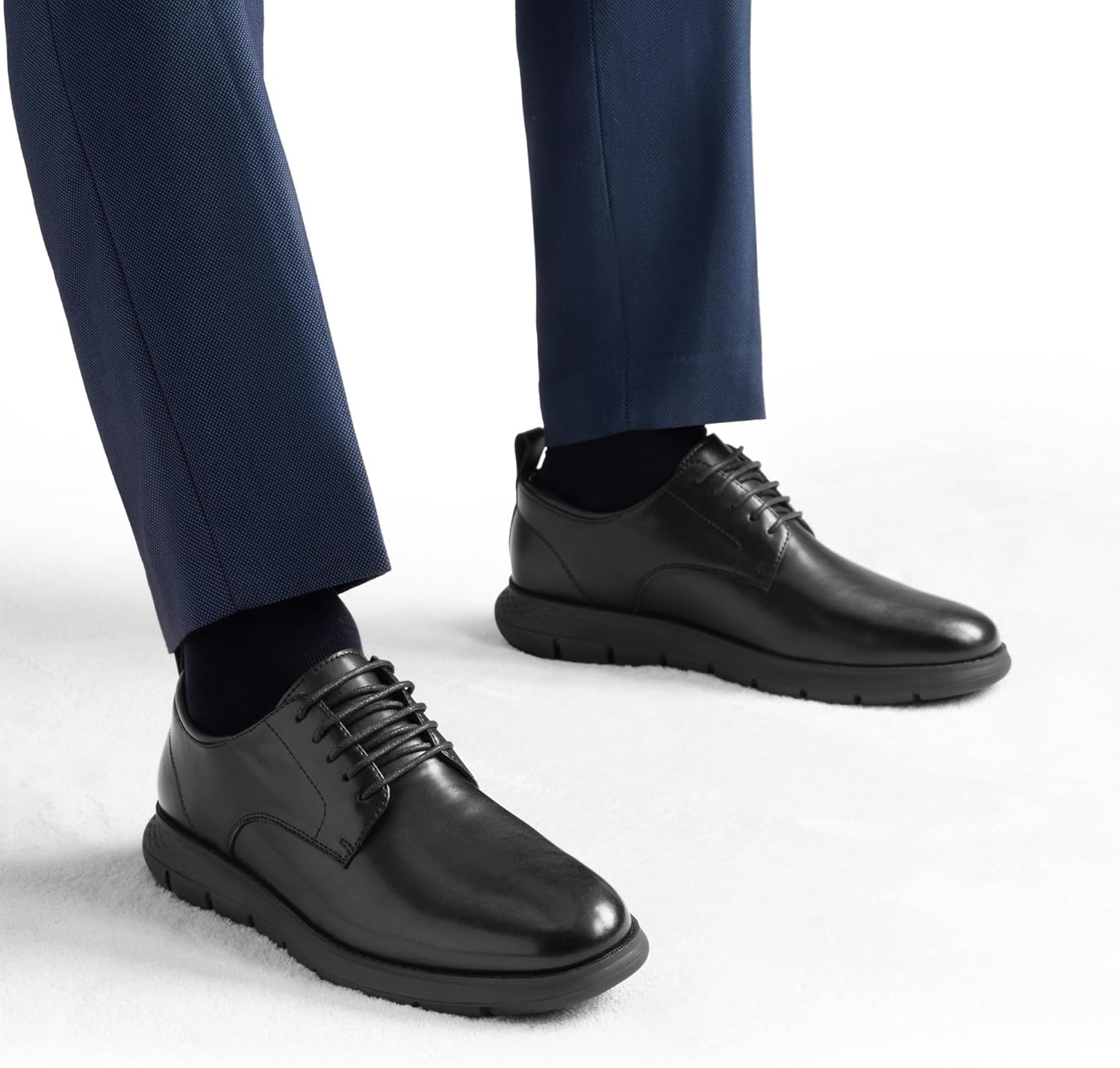 image:imageBruno Marc Mens Casual Dress Sneakers Formal Business Shoes AllDay Comfort Lightweight Cushioning Oxfords Crossflex CrestLiteAll Black