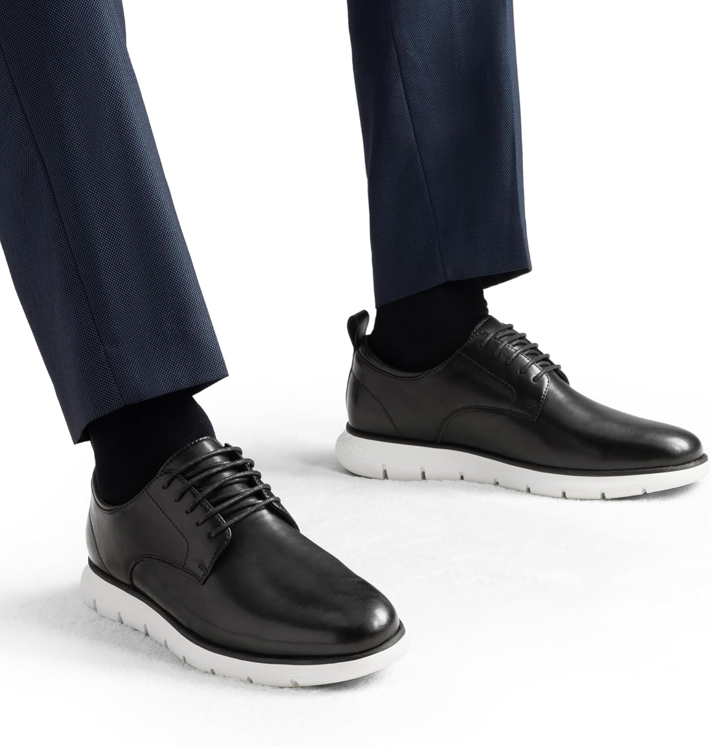 image:imageBruno Marc Mens Casual Dress Sneakers Formal Business Shoes AllDay Comfort Lightweight Cushioning Oxfords Crossflex CrestLiteBlack