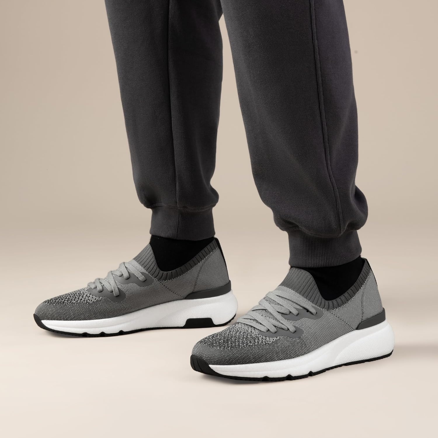 image:imageBruno Marc Mens Casual Sneakers Slip On Breathable Walking Shoes EZFlex BreezeStepepDark Grey