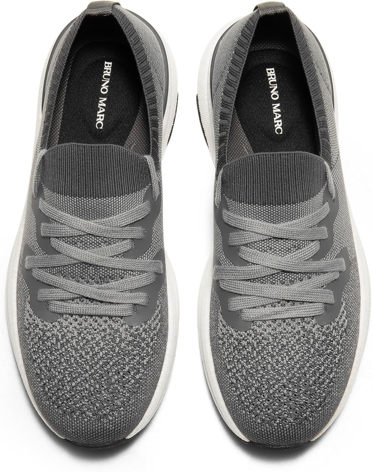 image:imageBruno Marc Mens Casual Sneakers Slip On Breathable Walking Shoes EZFlex BreezeStepepDark Grey