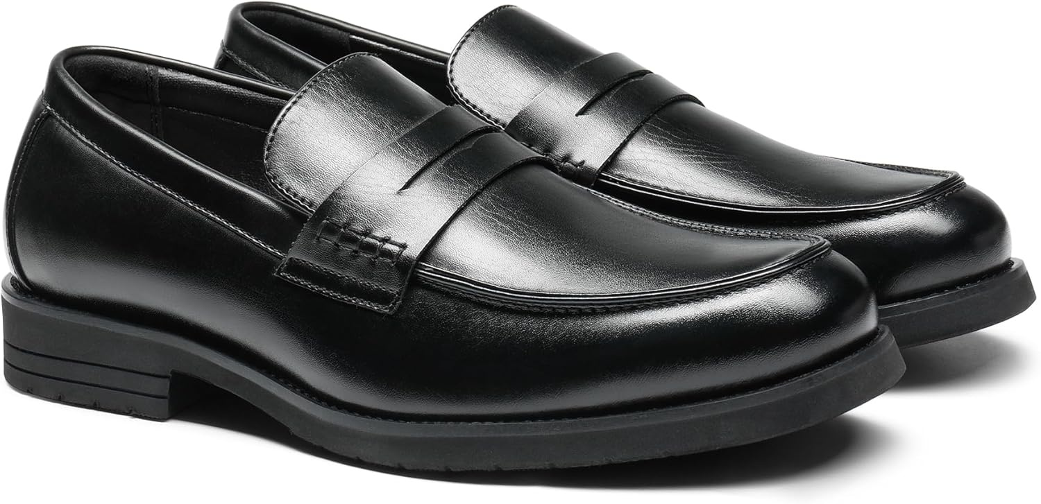 image:imageBruno Marc Mens Dress Slipon Penny Loafers Business Formal ShoesBlack