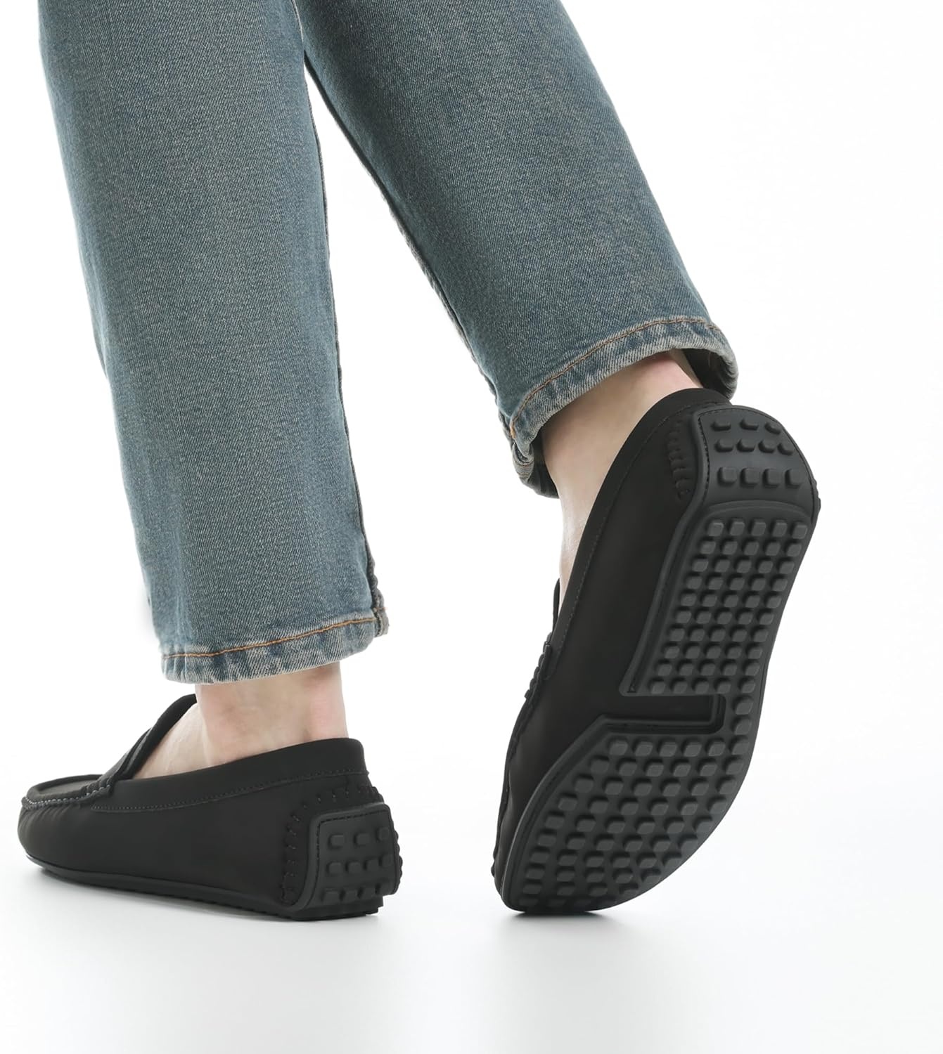 image:imageBruno Marc Mens Slipon Penny Loafer Suede Driving ShoesBlack