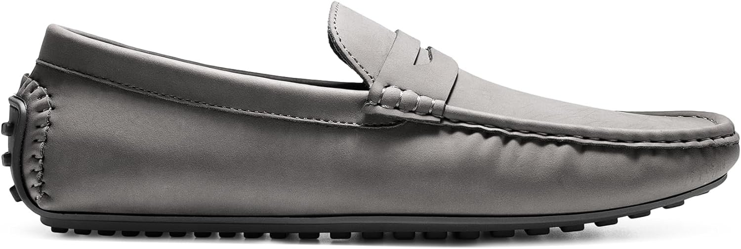 image:imageBruno Marc Mens Slipon Penny Loafer Suede Driving ShoesDark Grey