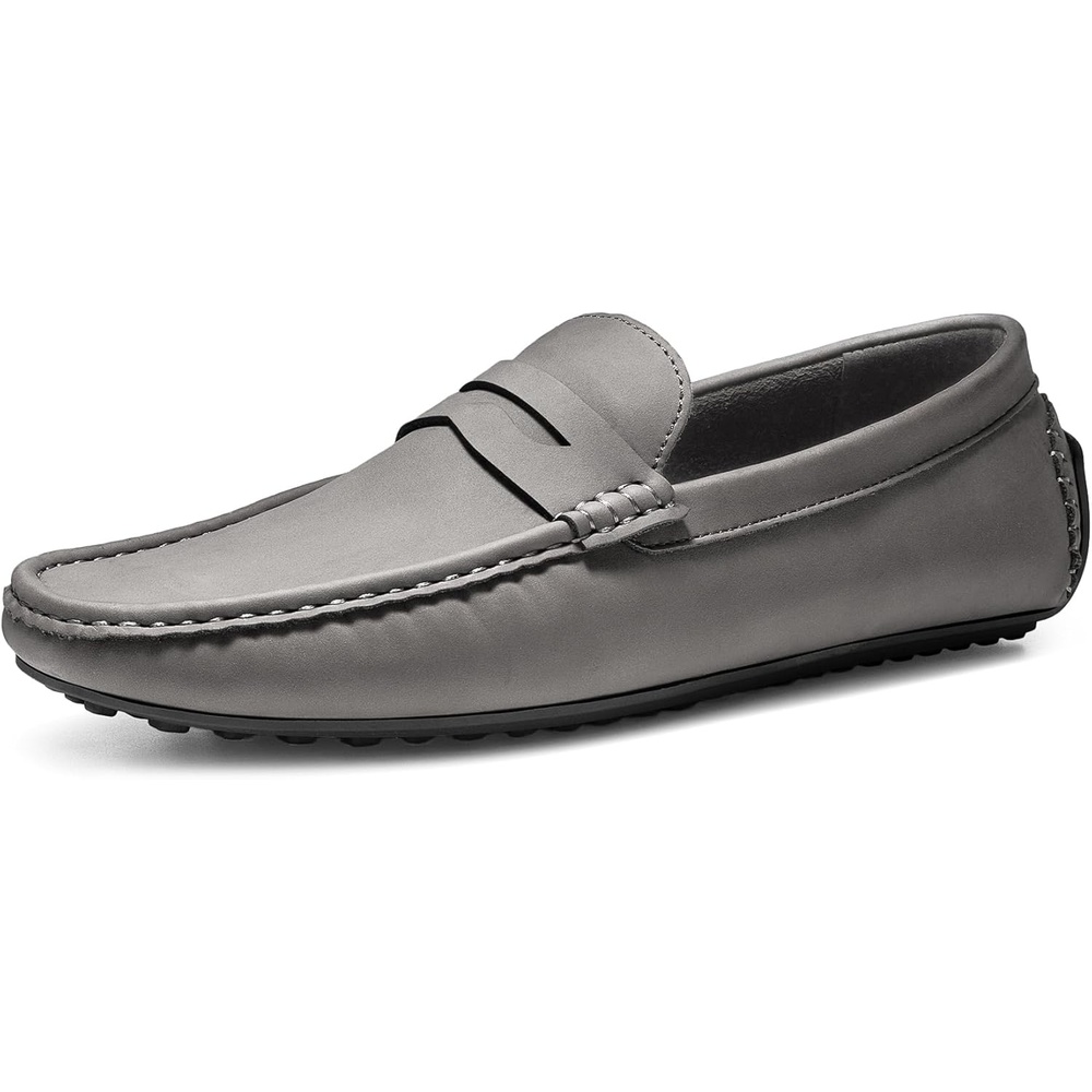 image:imageBruno Marc Mens Slipon Penny Loafer Suede Driving ShoesDark Grey