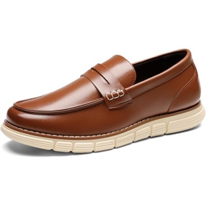 image:imageBruno Marc Mens Casual Dress Shoes Slipon Lightweight Penny Loafers EZFlex GlideBreezeBrown