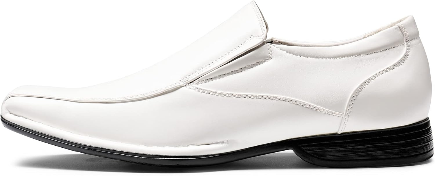 image:imageBruno Marc Mens Classic SquareToe Slipon LoafersWhite