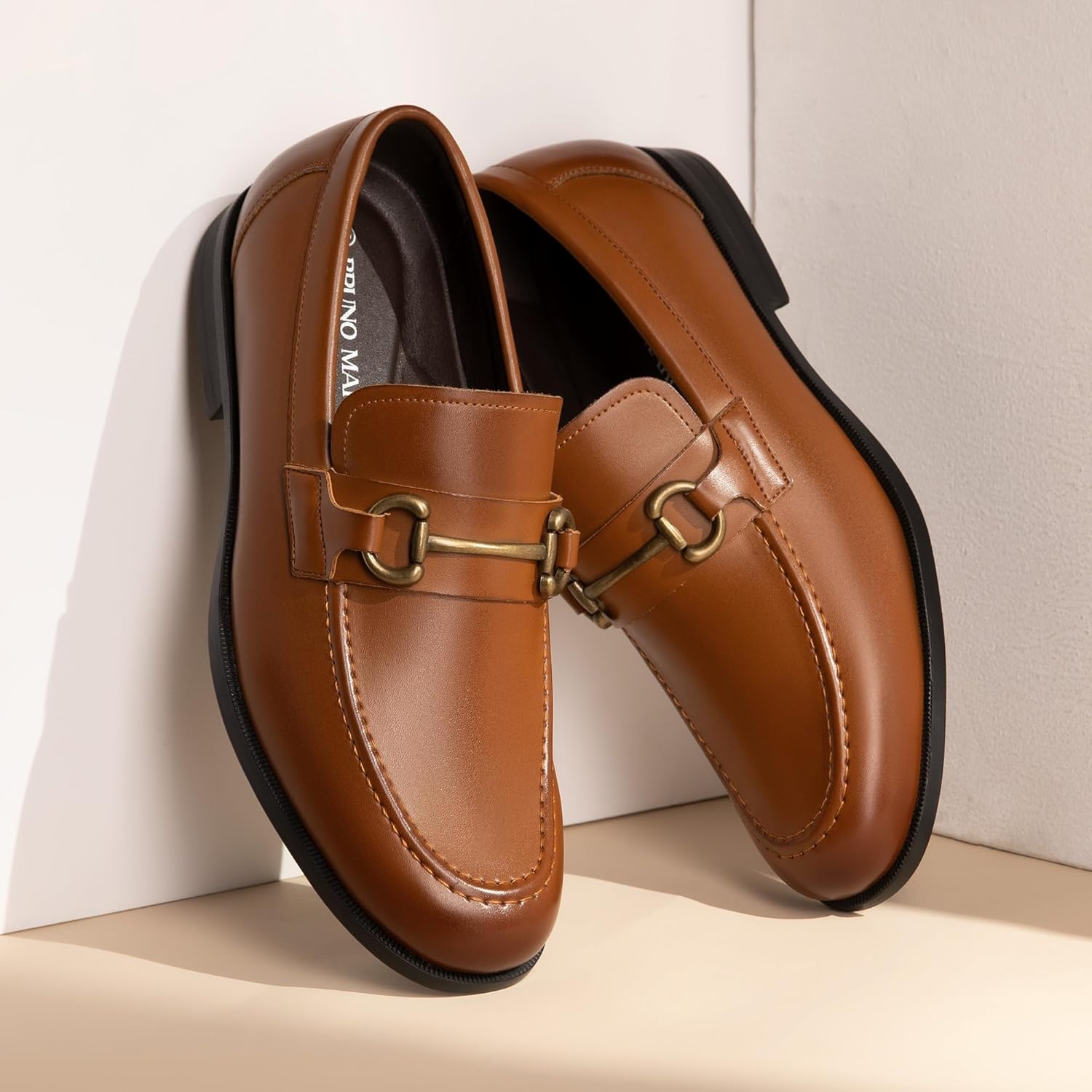 image:imageBruno Marc Mens Dress Loafers Slipon Formal ShoesBrown