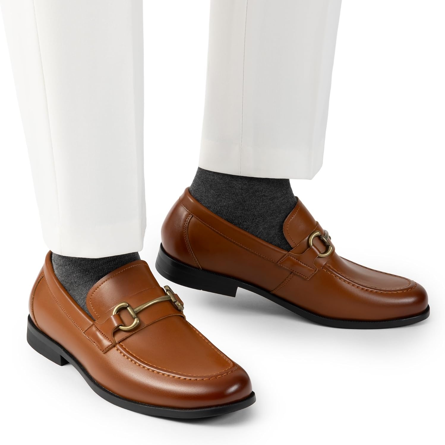 image:imageBruno Marc Mens Dress Loafers Slipon Formal ShoesBrown