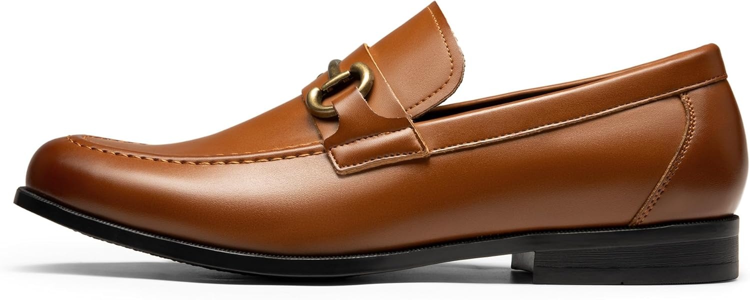 image:imageBruno Marc Mens Dress Loafers Slipon Formal ShoesBrown