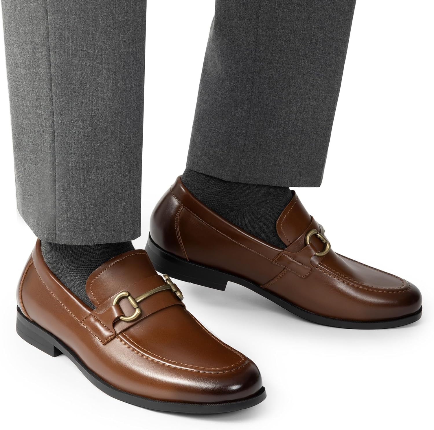 image:imageBruno Marc Mens Dress Loafers Slipon Formal ShoesDark Brown