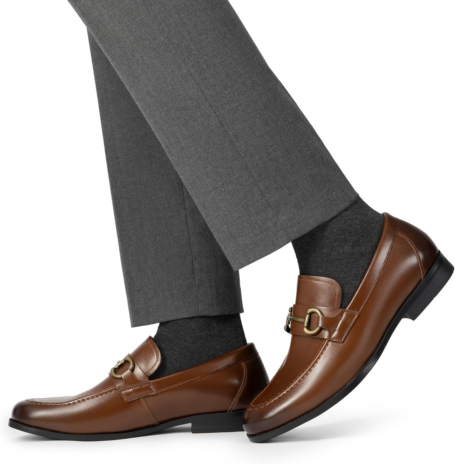 image:imageBruno Marc Mens Dress Loafers Slipon Formal ShoesDark Brown