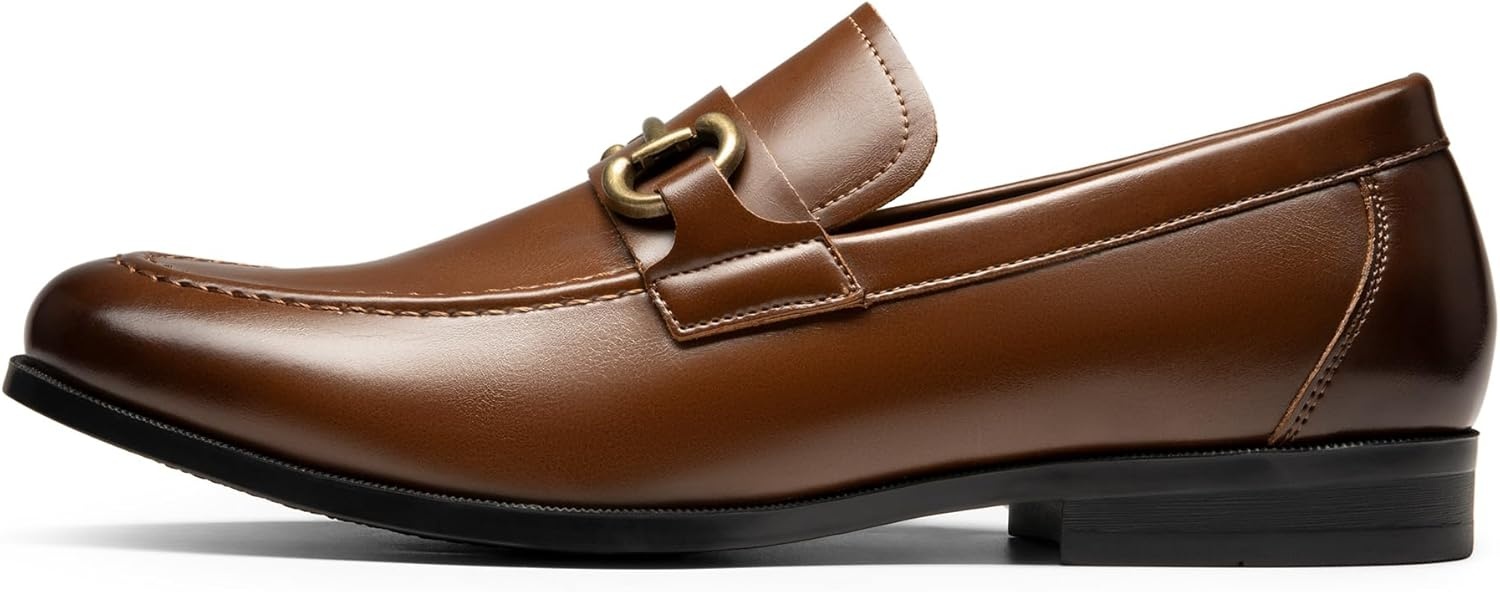 image:imageBruno Marc Mens Dress Loafers Slipon Formal ShoesDark Brown