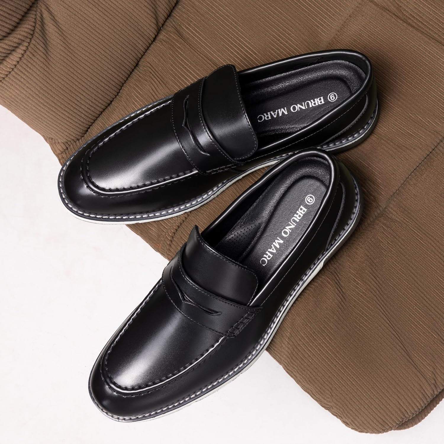 image:imageBruno Marc Mens Dress Penny Loafer Slipon ShoesBlack