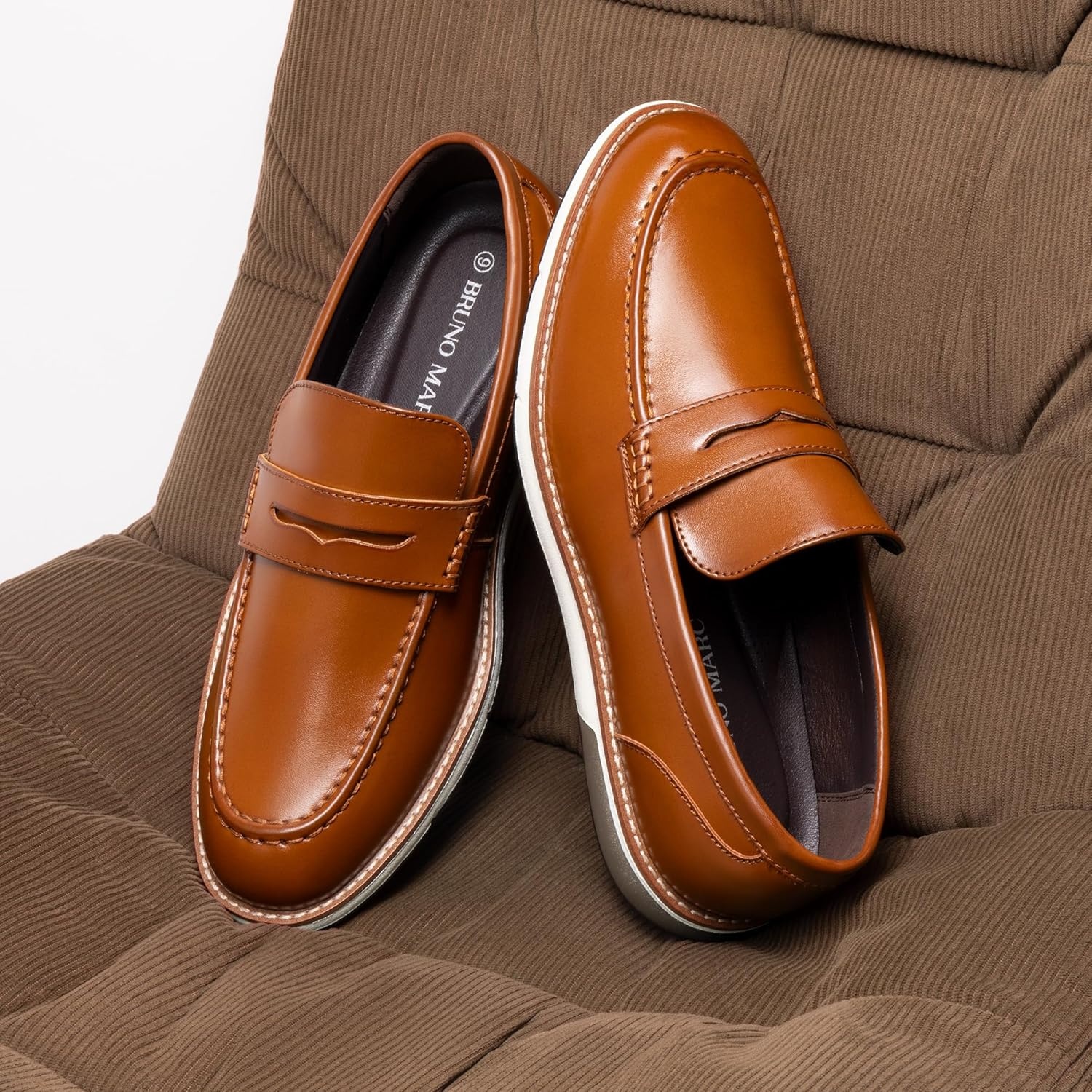 image:imageBruno Marc Mens Dress Penny Loafer Slipon ShoesBrown