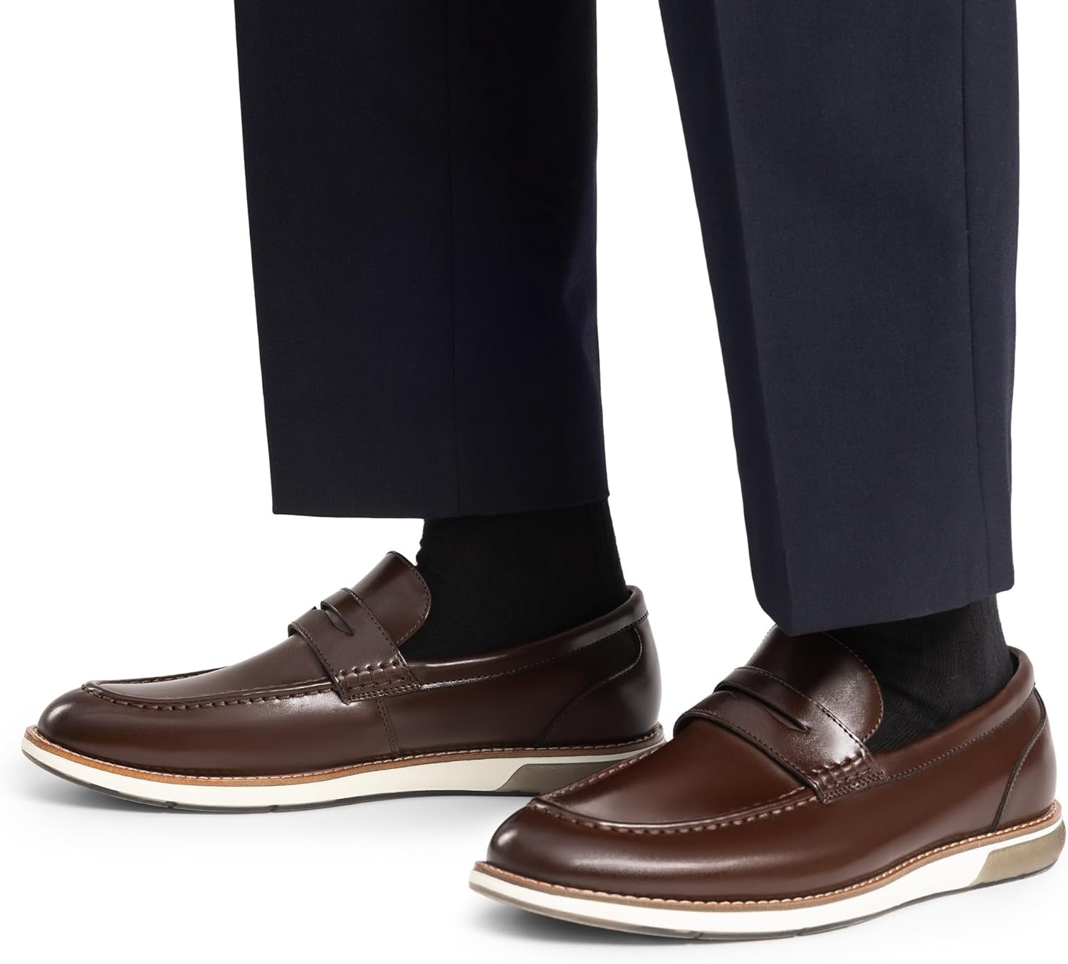 image:imageBruno Marc Mens Dress Penny Loafer Slipon ShoesDark Brown