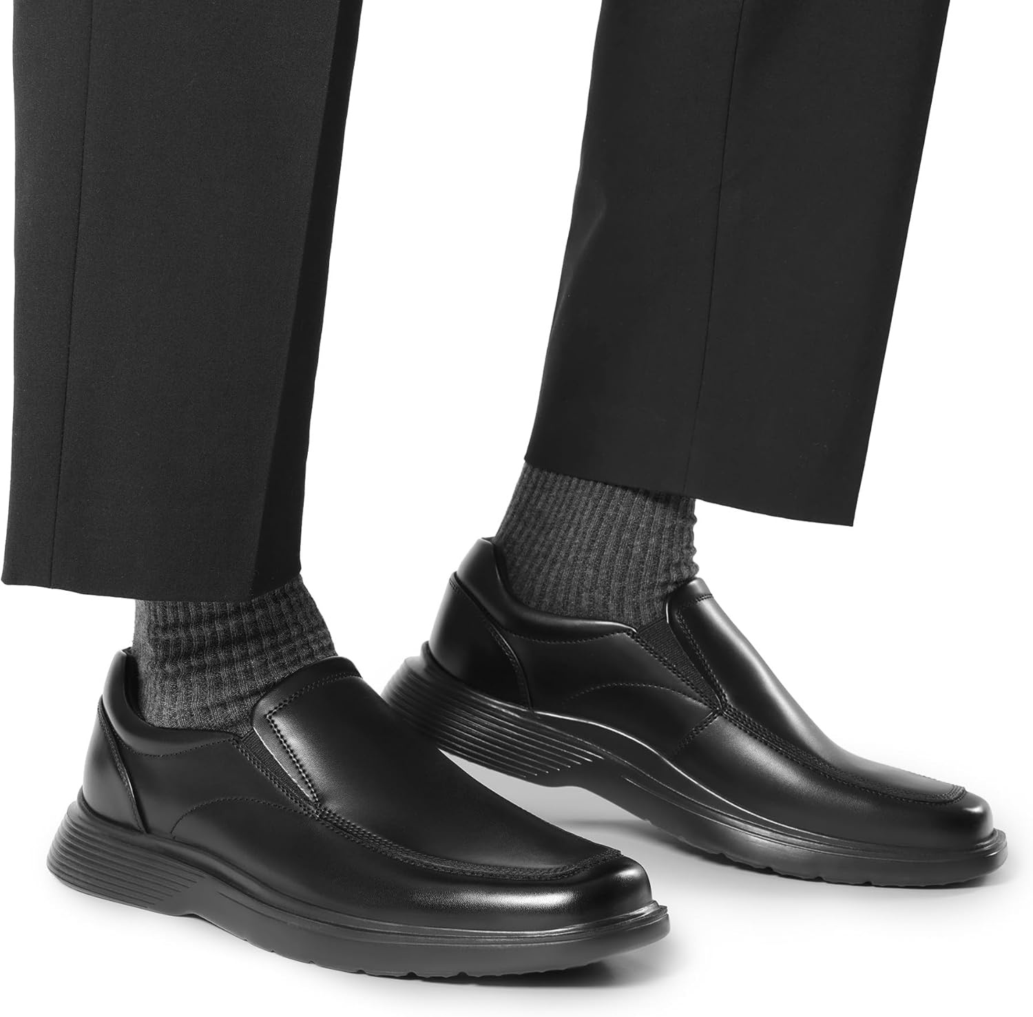 image:imageBruno Marc Mens Dress Shoes Slip On Comfortable Loafers Business Casual ShoesBlack