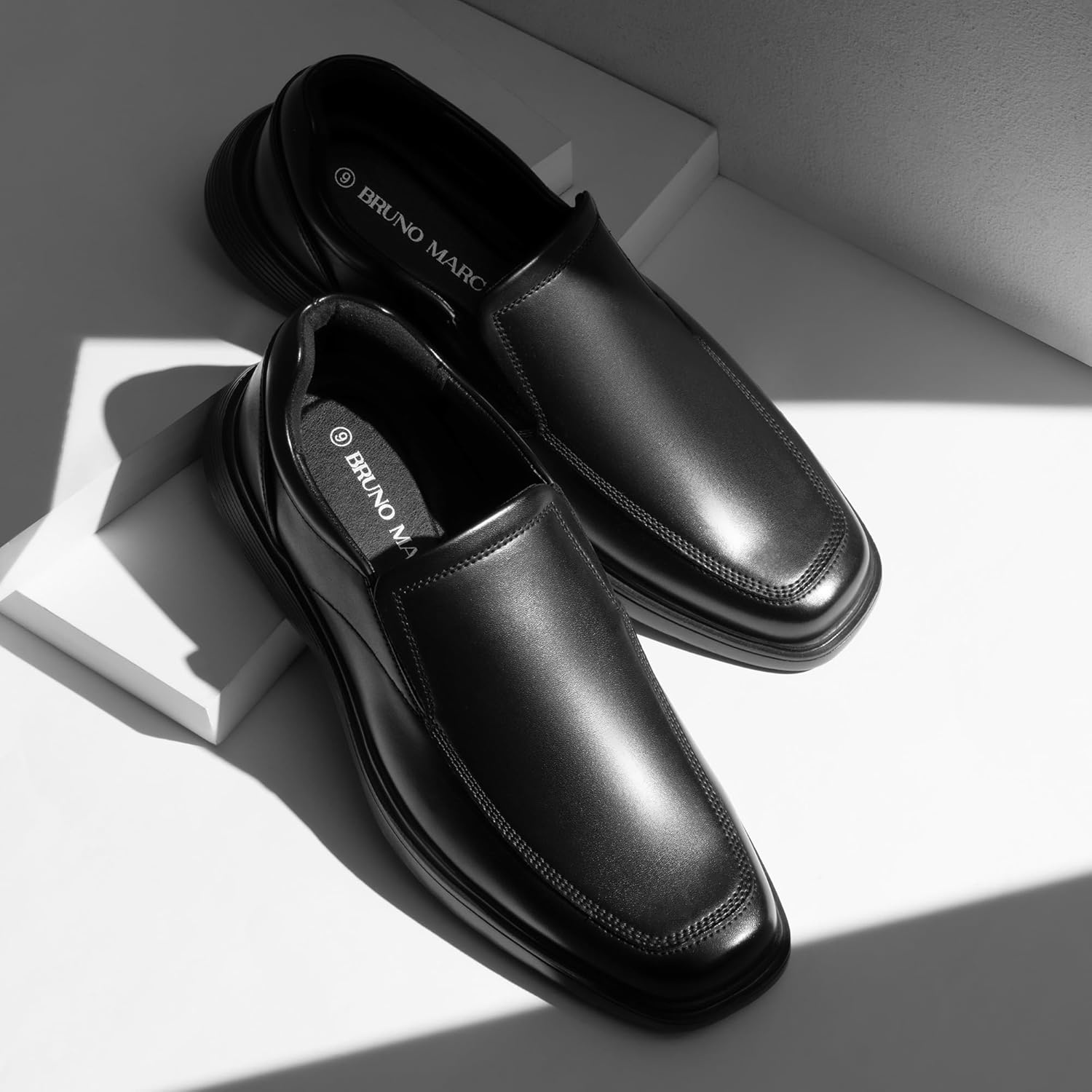 image:imageBruno Marc Mens Dress Shoes Slip On Comfortable Loafers Business Casual ShoesBlack
