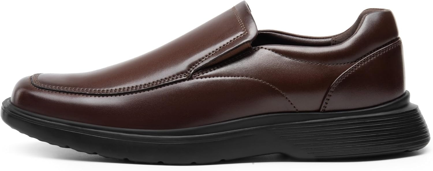 image:imageBruno Marc Mens Dress Shoes Slip On Comfortable Loafers Business Casual ShoesDark Brown