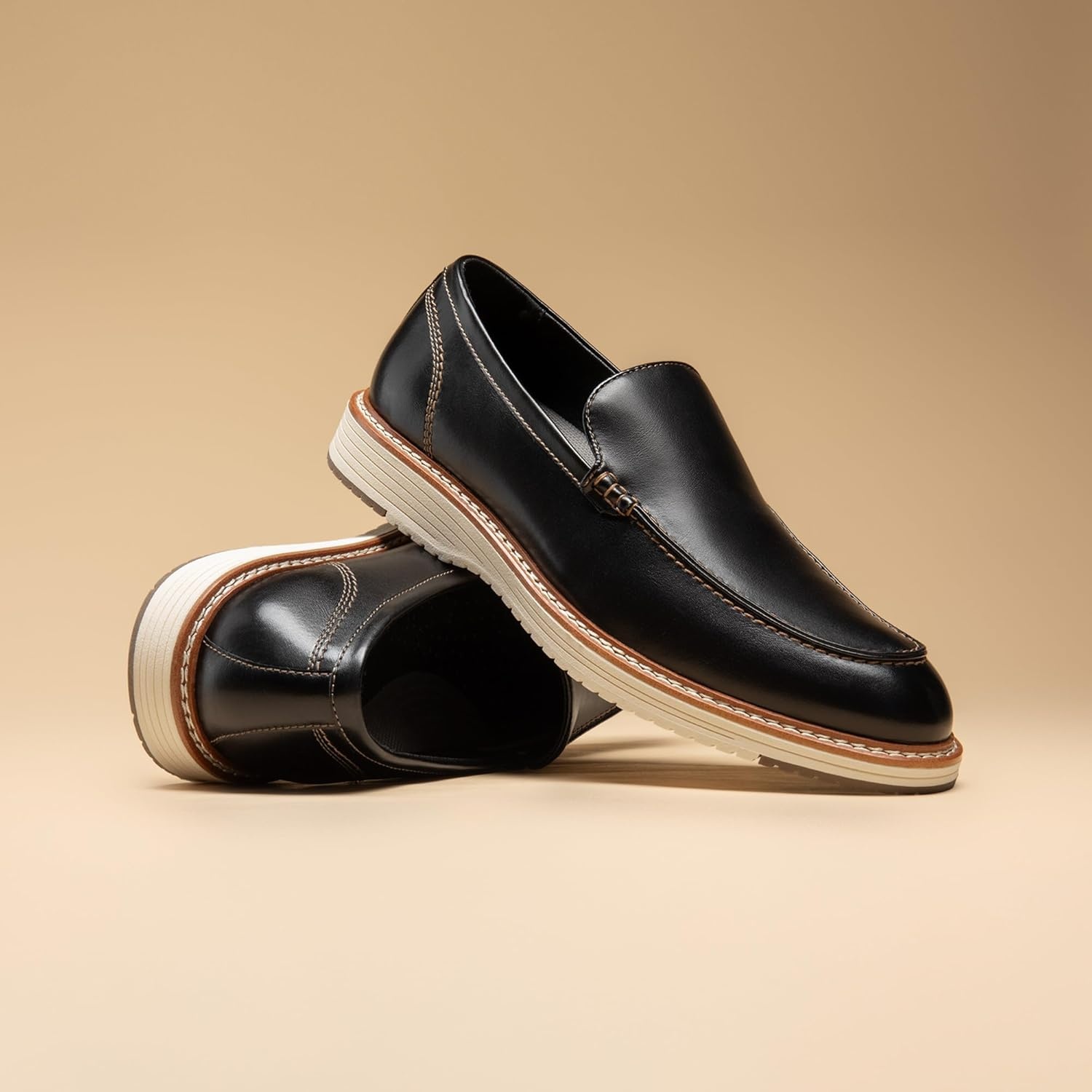 image:imageBruno Marc Mens Dress Slipon Classic Loafers Formal ShoesBlack