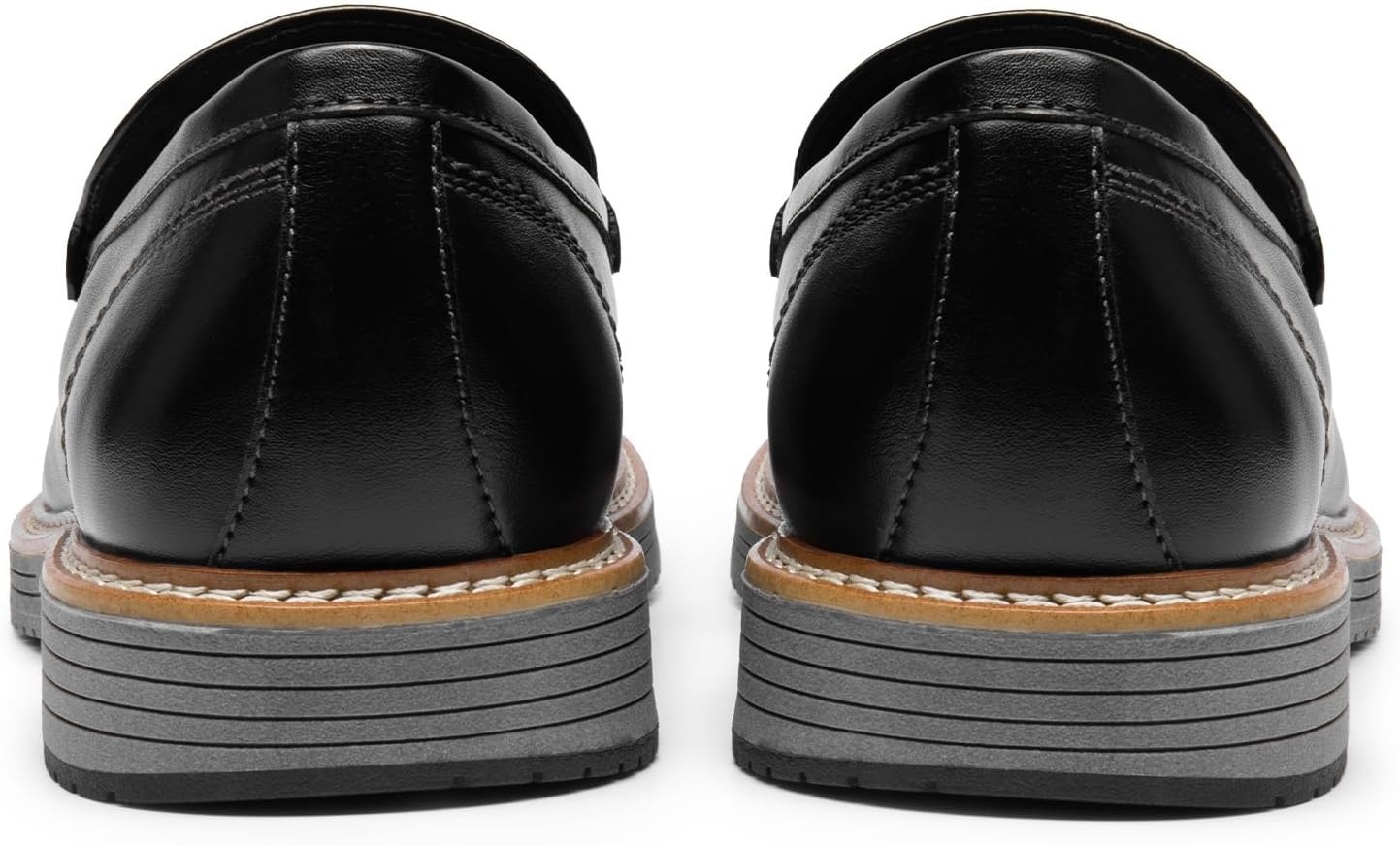 image:imageBruno Marc Mens Dress Slipon Classic Loafers Formal ShoesBlackGrey