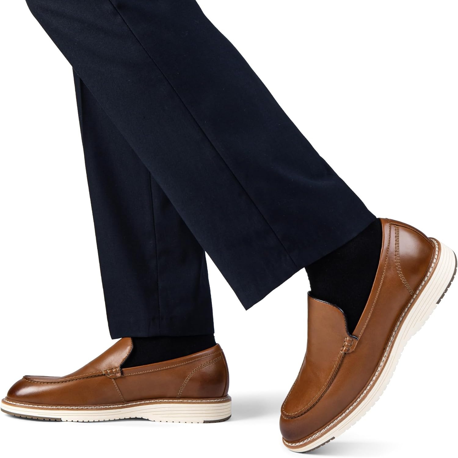 image:imageBruno Marc Mens Dress Slipon Classic Loafers Formal ShoesBrown