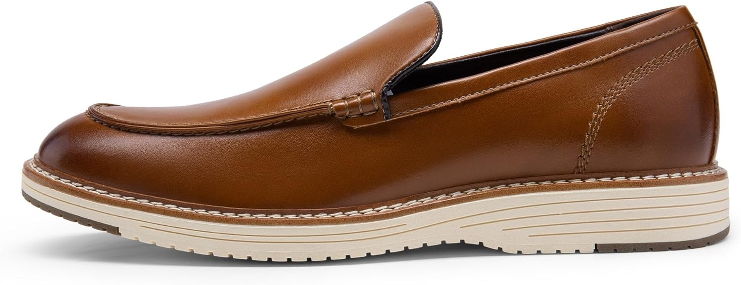 image:imageBruno Marc Mens Dress Slipon Classic Loafers Formal ShoesBrown