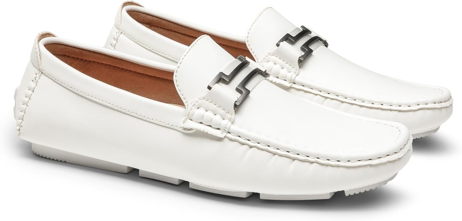 image:imageBruno Marc Mens Driving Penny Loafers Casual Slipon Moccasins ShoesWhite