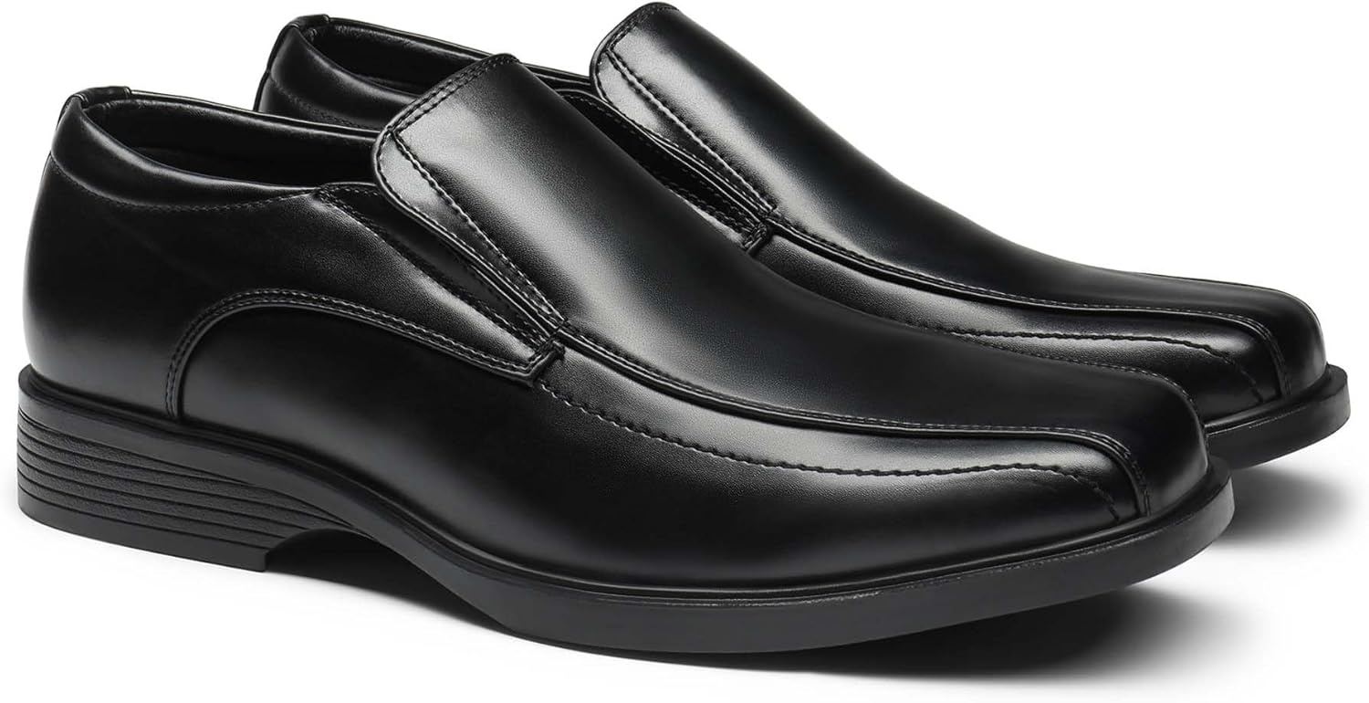 image:imageBruno Marc Mens Square Toe Dress Loafers Formal Shoes5black