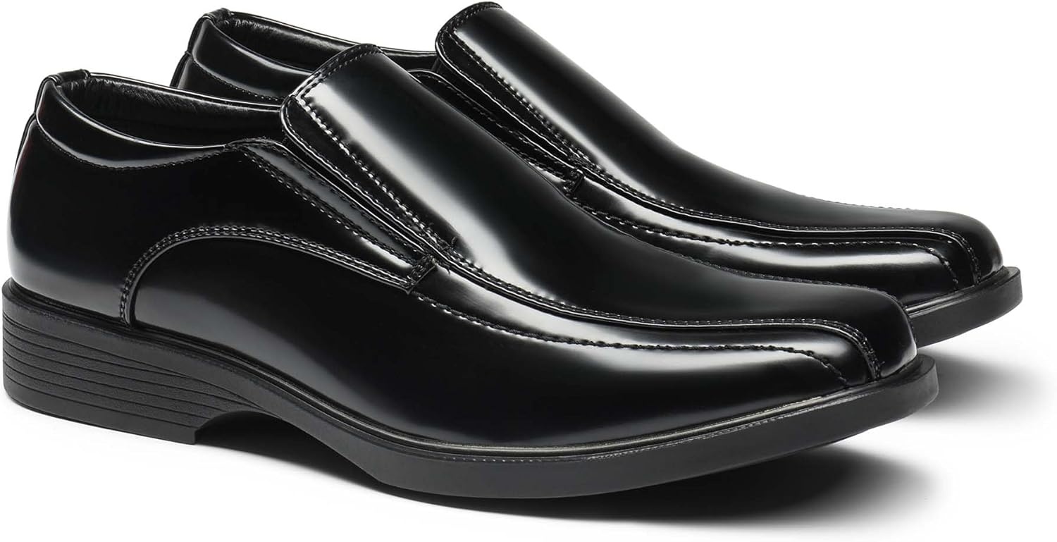 image:imageBruno Marc Mens Square Toe Dress Loafers Formal Shoes5black Pat