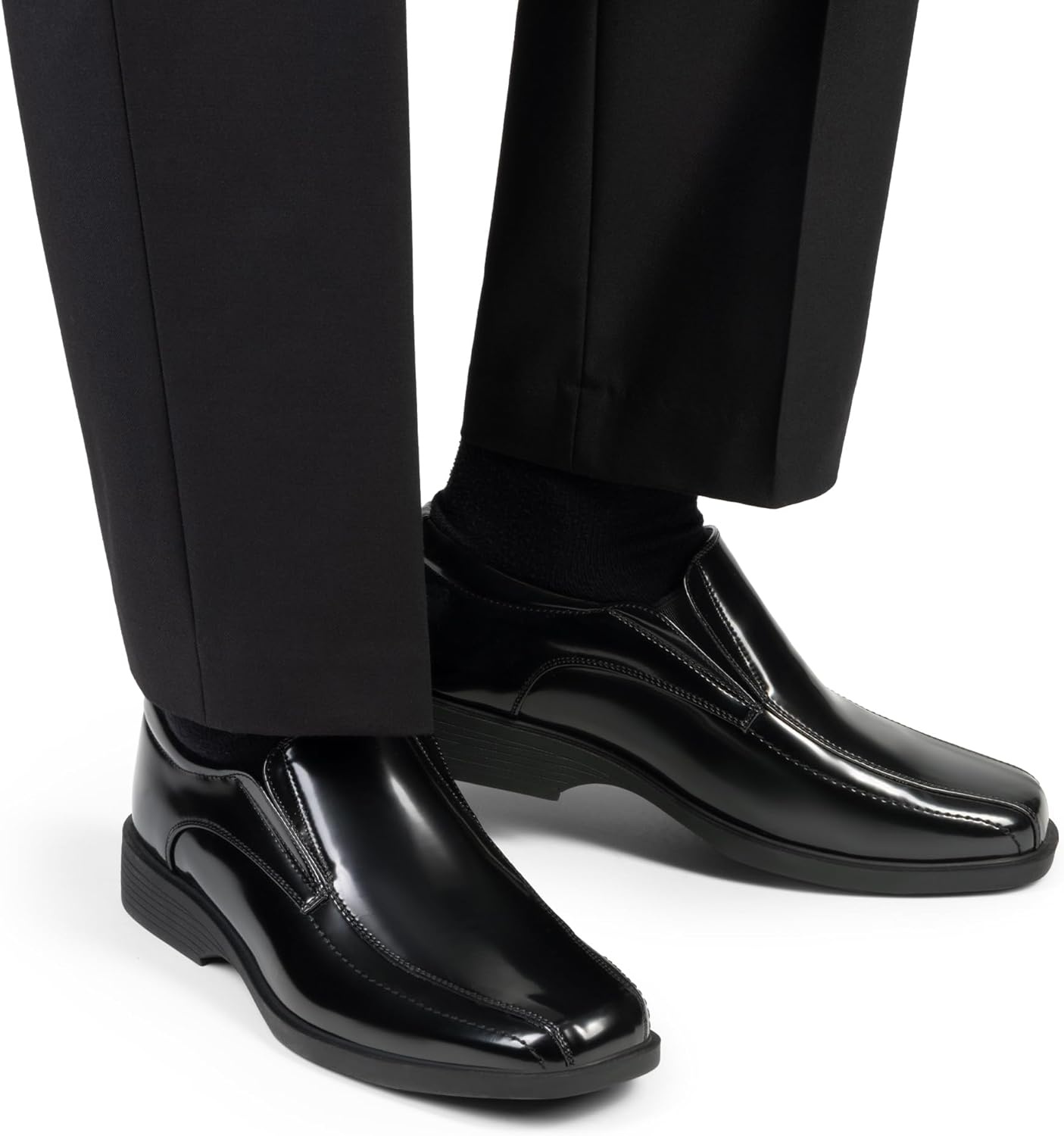 image:imageBruno Marc Mens Square Toe Dress Loafers Formal Shoes5black Pat