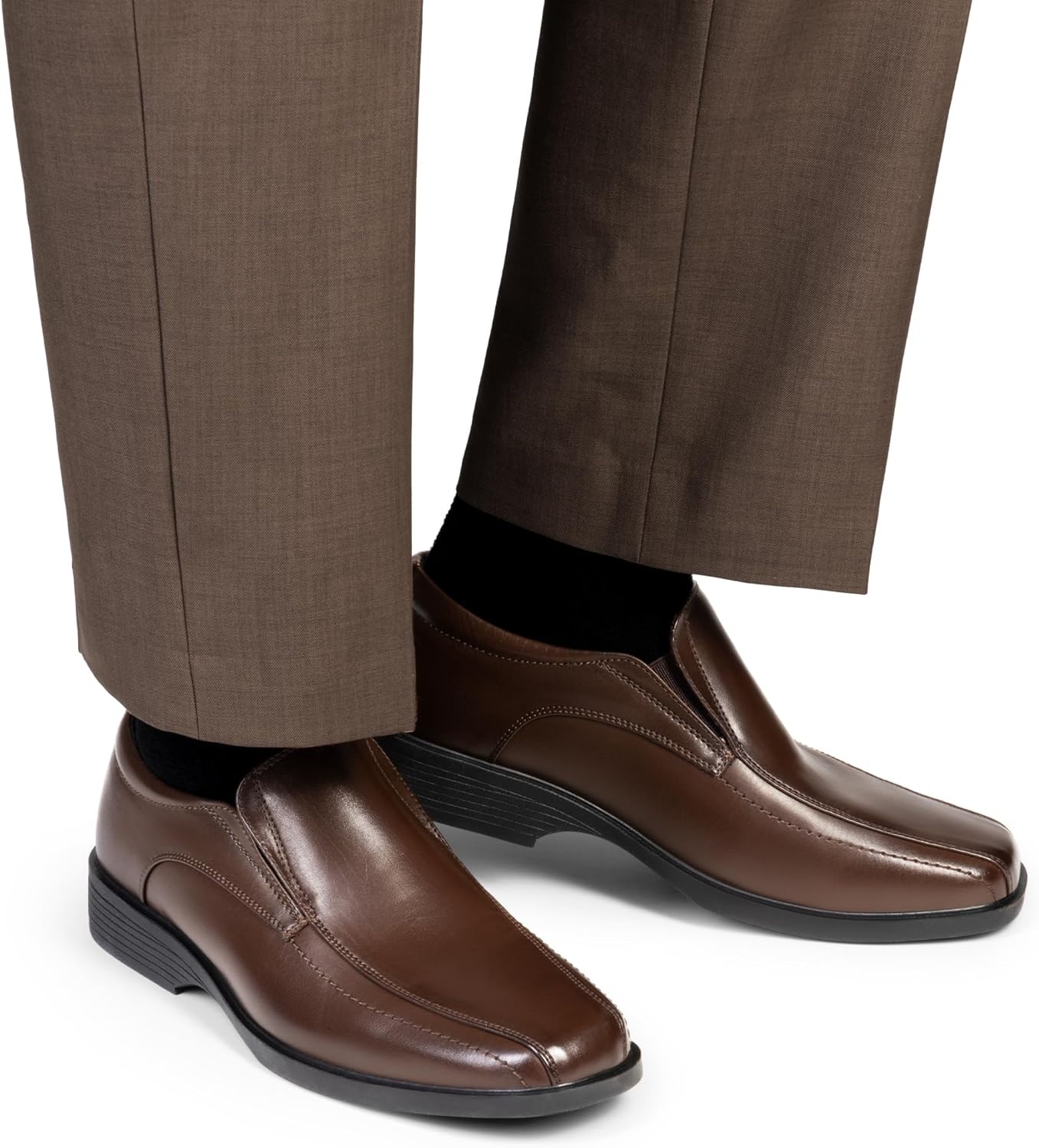 image:imageBruno Marc Mens Square Toe Dress Loafers Formal Shoes5dark Brown